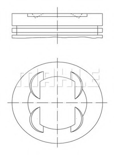 Поршень MAHLE ORIGINAL купить