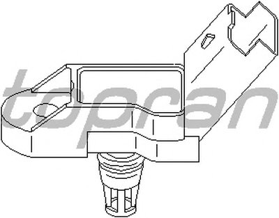 Датчик, давление во впускном газопроводе TOPRAN купить
