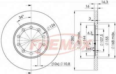 Тормозной диск Premium Carbon + FREMAX купить