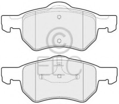 Комплект тормозных колодок, дисковый тормоз EEC купить