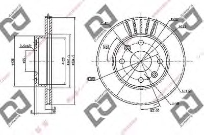 Тормозной диск DJ PARTS купить