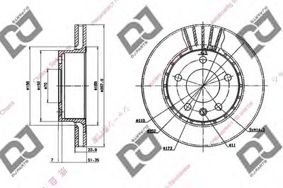 Тормозной диск DJ PARTS купить