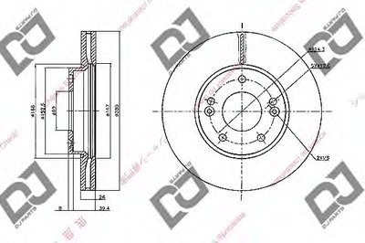 Тормозной диск DJ PARTS купить