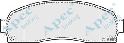 Комплект тормозных колодок, дисковый тормоз APEC braking купить