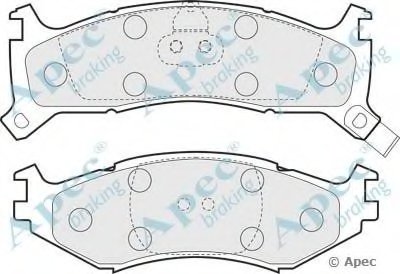 Комплект тормозных колодок, дисковый тормоз APEC braking купить