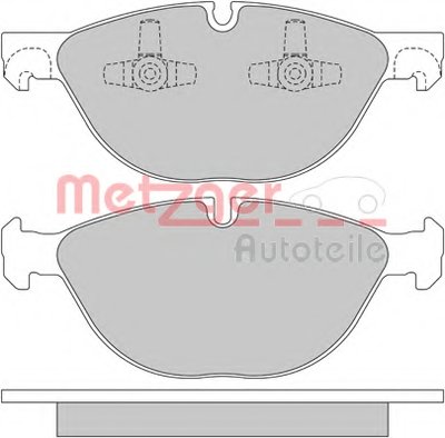 Комплект тормозных колодок, дисковый тормоз METZGER купить