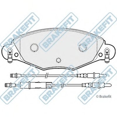 Комплект тормозных колодок, дисковый тормоз Brake Fit APEC braking купить