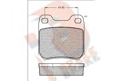 Комплект тормозных колодок, дисковый тормоз R BRAKE купить