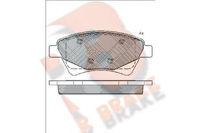 Комплект тормозных колодок, дисковый тормоз R BRAKE купить