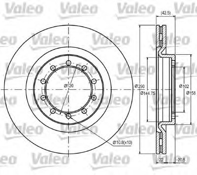 Тормозной диск VALEO купить