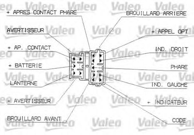 Выключатель на колонке рулевого управления VALEO купить