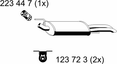 Глушитель выхлопных газов конечный ERNST купить