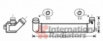 Радиатор интеркулера Renault Fluence 1.5 dCi/1.6 16V/2.0 16V 10-