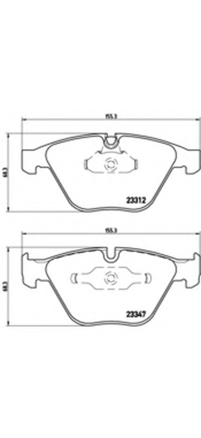 Комплект тормозных колодок, дисковый тормоз BREMBO купить