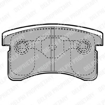Комплект тормозных колодок, дисковый тормоз DELPHI купить