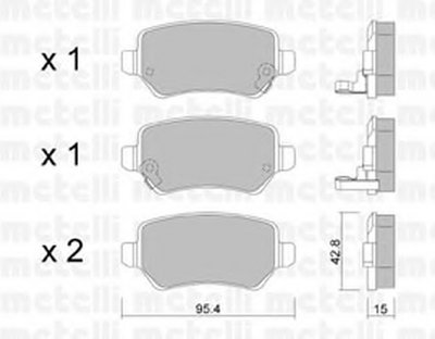 Колодки тормозные (задние) Opel Astra G 98-09/Meriva A/B 03-17/Zafira A 01-05/Kia Venga/Cee'd 10-