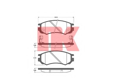 Комплект тормозных колодок, дисковый тормоз NK купить