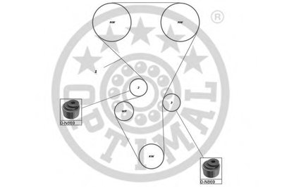 Комплект ремня ГРМ OPTIMAL купить