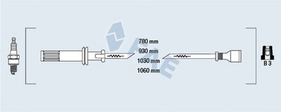 Комплект проводов зажигания FAE купить