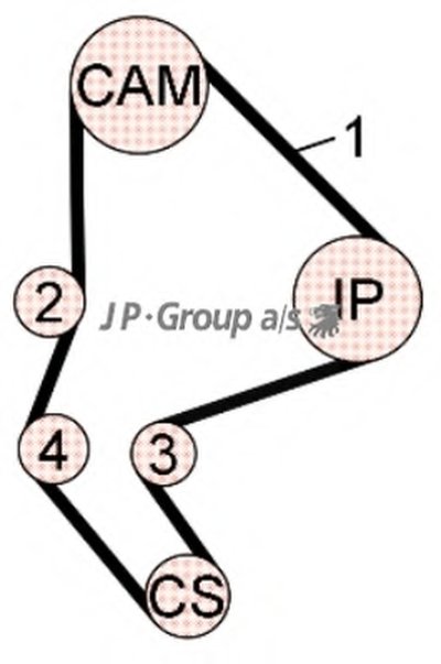 Комплект ремня ГРМ QH JP GROUP купить