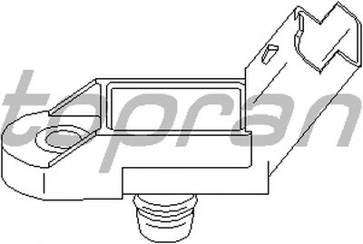 Датчик, давление во впускном газопроводе TOPRAN купить