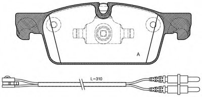 Комплект тормозных колодок, дисковый тормоз ADVANCE OPEN PARTS купить