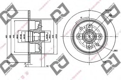 Тормозной диск DJ PARTS купить