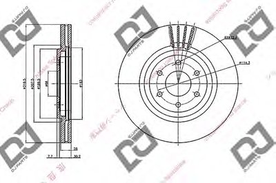 Тормозной диск DJ PARTS купить