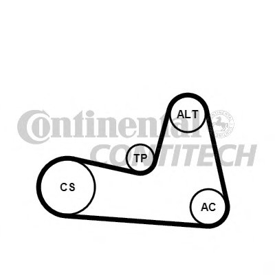 Поликлиновой ременный комплект CONTITECH купить