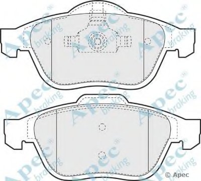 Комплект тормозных колодок, дисковый тормоз APEC braking купить