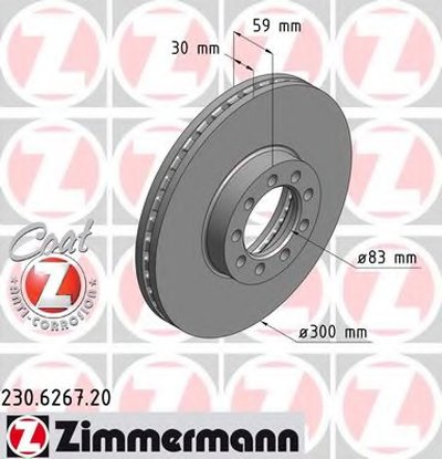 Тормозной диск COAT Z ZIMMERMANN купить