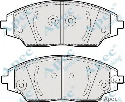 Комплект тормозных колодок, дисковый тормоз APEC braking купить