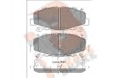 Комплект тормозных колодок, дисковый тормоз R BRAKE купить