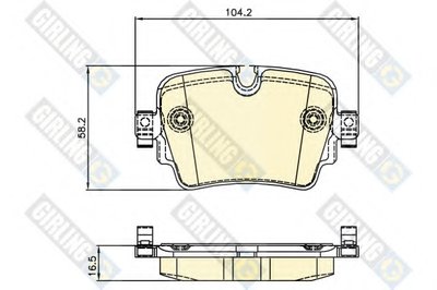 Комплект тормозных колодок, дисковый тормоз GIRLING купить
