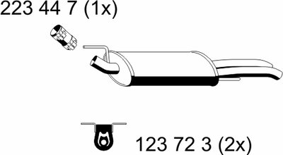 Глушитель выхлопных газов конечный ERNST купить