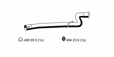 Труба выхлопного газа ERNST купить