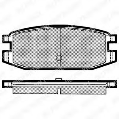 Комплект тормозных колодок, дисковый тормоз DELPHI купить
