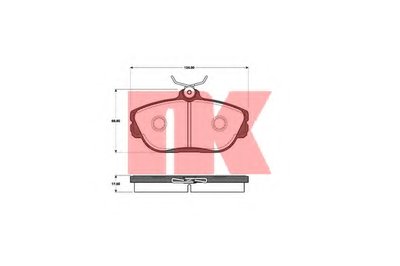 Комплект тормозных колодок, дисковый тормоз NK купить