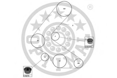 Комплект ремня ГРМ OPTIMAL купить