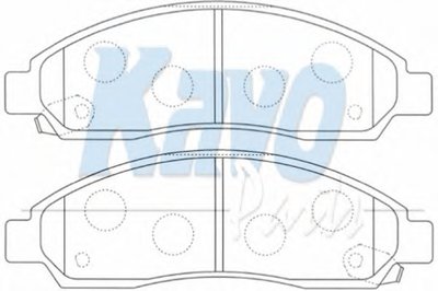 Комплект тормозных колодок, дисковый тормоз MK KASHIYAMA KAVO PARTS купить