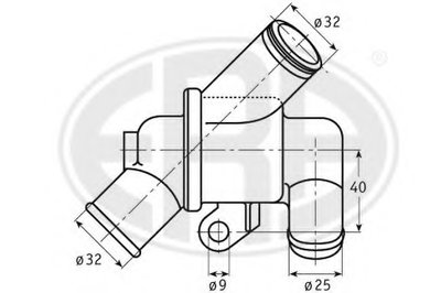 Термостат, охлаждающая жидкость ERA купить