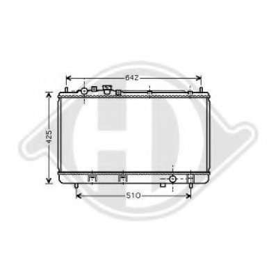 Радиатор, охлаждение двигателя DIEDERICHS купить