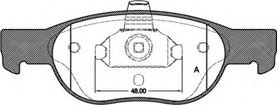 Комплект тормозных колодок, дисковый тормоз ADVANCE OPEN PARTS купить