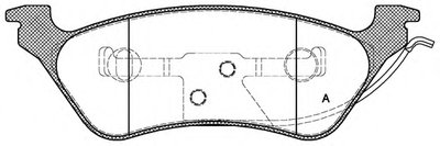 Комплект тормозных колодок, дисковый тормоз ADVANCE OPEN PARTS купить