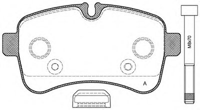 Комплект тормозных колодок, дисковый тормоз ADVANCE OPEN PARTS купить