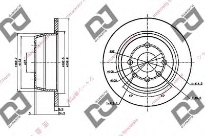 Тормозной диск DJ PARTS купить