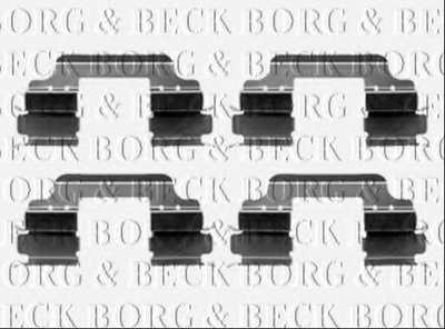 Комплектующие, колодки дискового тормоза BORG & BECK купить