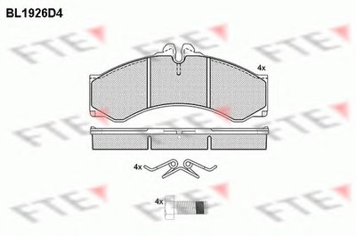 Комплект тормозных колодок, дисковый тормоз FTE купить