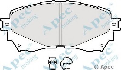 Комплект тормозных колодок, дисковый тормоз APEC braking купить