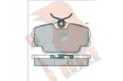 Комплект тормозных колодок, дисковый тормоз R BRAKE купить